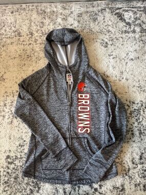 NFL Women's Team Apparel Heather Gray Zip Hoodie